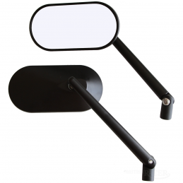 oval adjustable mirror